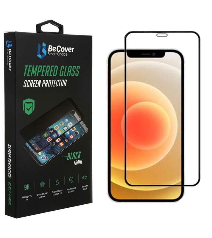 Защитное стекло BeCover для Apple iPhone 14 Black (707970)