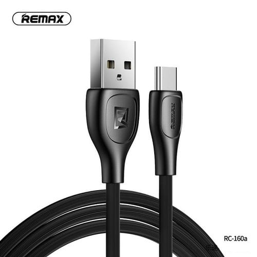 Photos - Cable (video, audio, USB) Remax Кабель  RC-160a Lesu Pro USB - USB Type-C , 2.1 A, 1 м, Black (6 (M/M)
