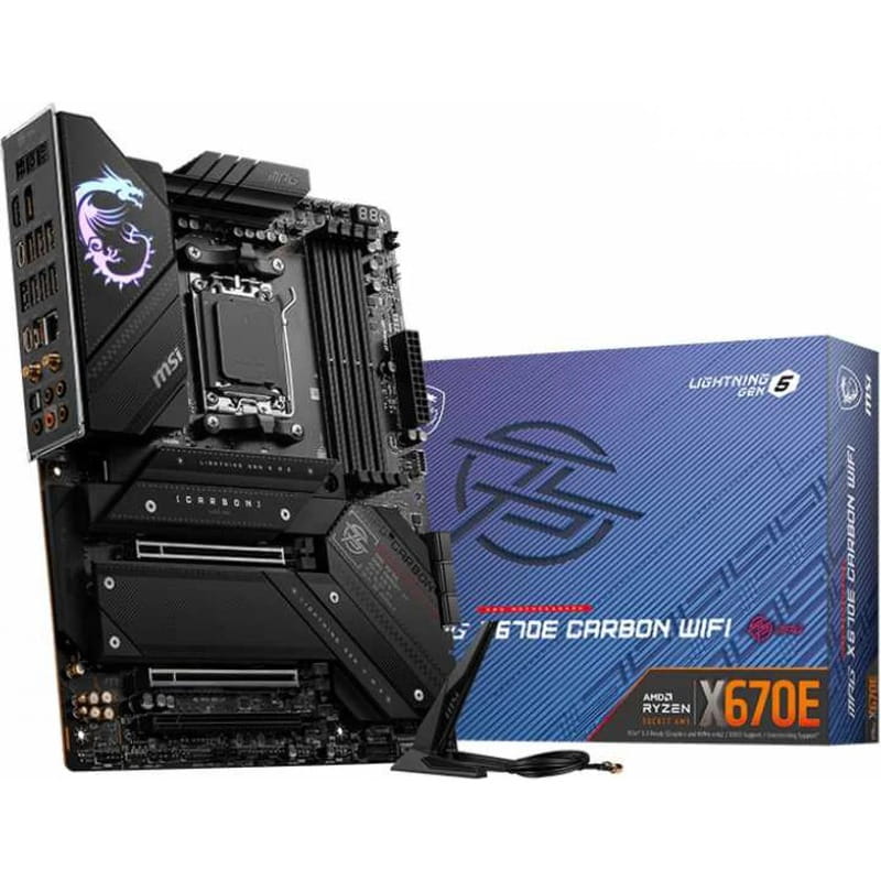 Материнская плата MSI MPG X670E Carbon WiFi Socket AM5
