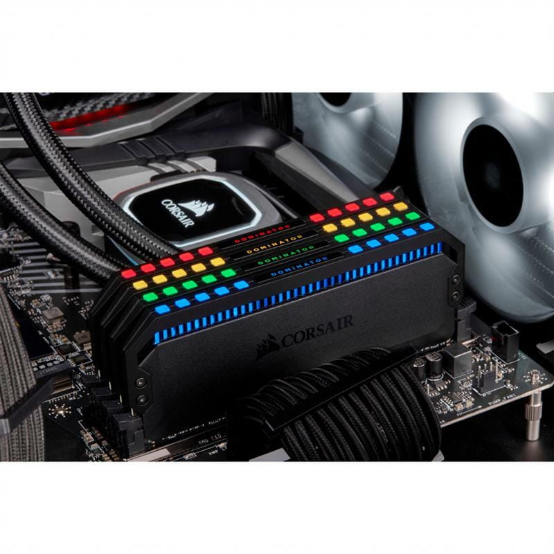 Модуль пам'ятi DDR4 2x16GB/3200 Corsair Dominator Platinum RGB Black (CMT32GX4M2C3200C16)