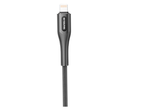 Photos - Cable (video, audio, USB) SkyDolphin Кабель  S01L USB - Lightning (M/M), 1 м, Black  USB (USB-000581)
