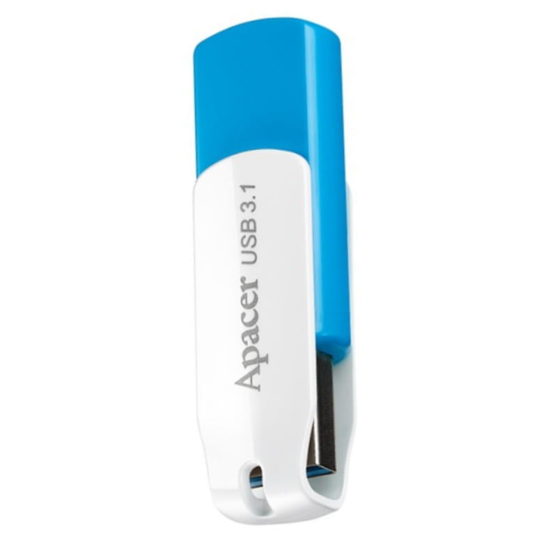 Флеш-накопичувач USB3.1 32GB Apacer AH357 Blue/White (AP32GAH357U-1)