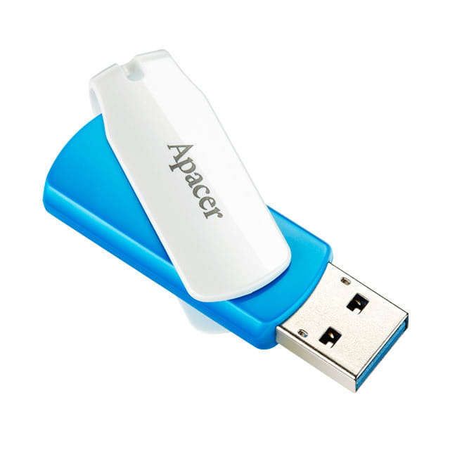 Флеш-накопичувач USB3.1  64GB Apacer AH357 Blue/White (AP64GAH357U-1)
