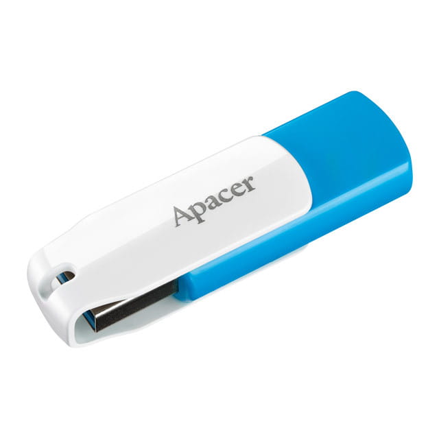 Флеш-накопитель USB3.1  64GB Apacer AH357 Blue/White (AP64GAH357U-1)