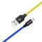 Фото - Кабель ColorWay USB - Lightning (M/M), 2.4 А, 1 м, Blue/Yellow (CW-CBUL052-BLY) | click.ua