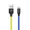 Фото - Кабель ColorWay USB - micro USB (M/M), 2.4 А, 1 м, Blue/Yellow (CW-CBUM052-BLY) | click.ua