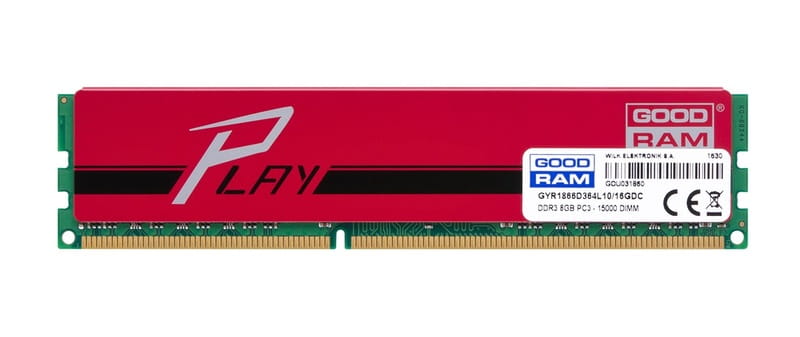 Модуль пам`яті DDR3 8GB/1866 GOODRAM Play Red (GYR1866D364L10/8G)
