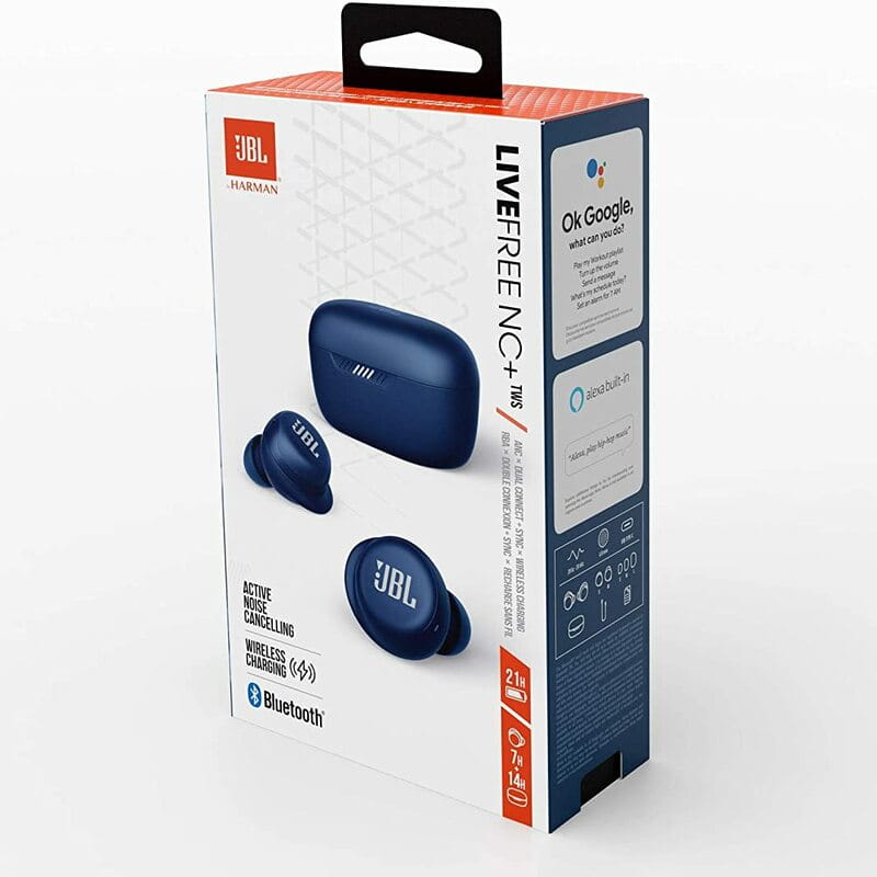 Bluetooth-гарнитура JBL Live Free NC+ TWS Blue (JBLLIVEFRNCPTWSU)