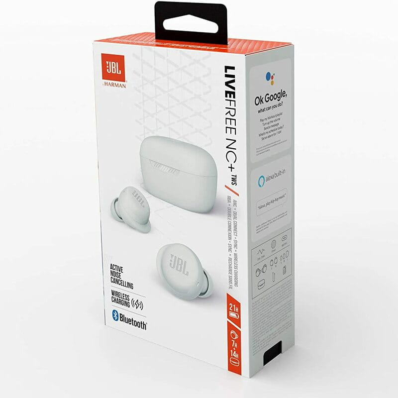 Bluetooth-гарнитура JBL Live Free NC+ TWS White (JBLLIVEFRNCPTWSW)