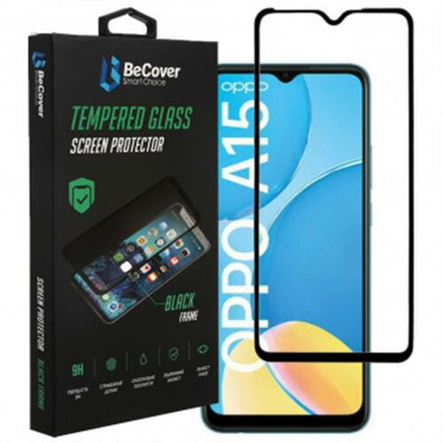 Photos - Screen Protect Becover Захисне скло  для Oppo A15/A16/A54s/A55 5G Black  706088 (706088)