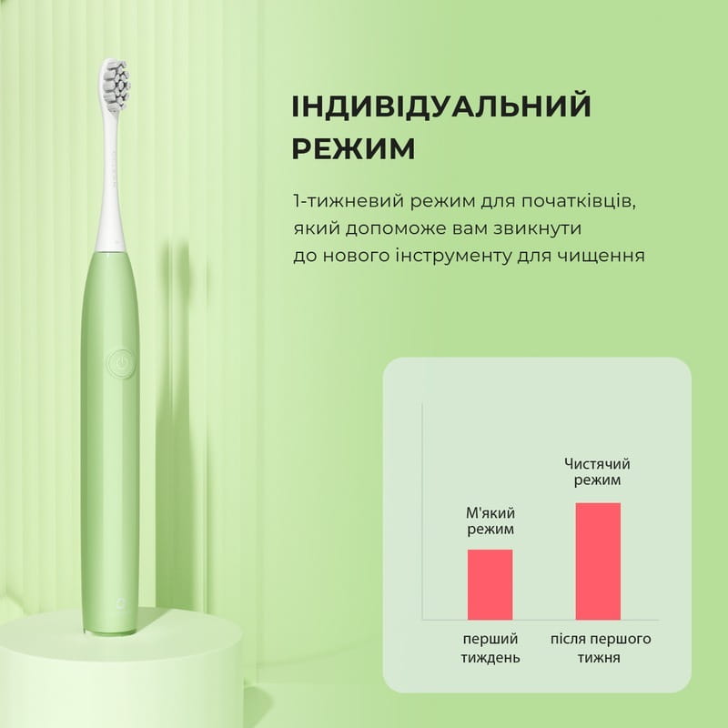 Розумна зубна електрощітка Oclean Endurance Color Edition Green (6970810552447)