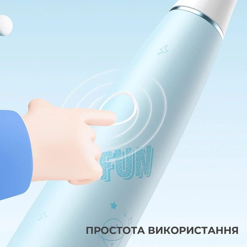 Умная зубная электрощетка Oclean Kids Electric Toothbrush Blue (6970810552379)