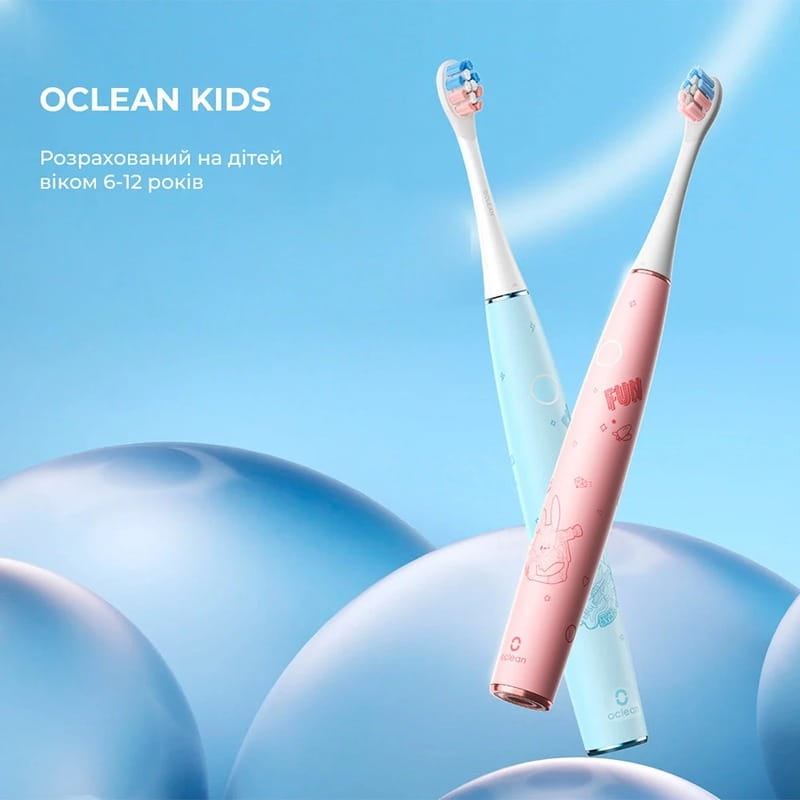 Умная зубная электрощетка Oclean Kids Electric Toothbrush Pink (6970810552409)