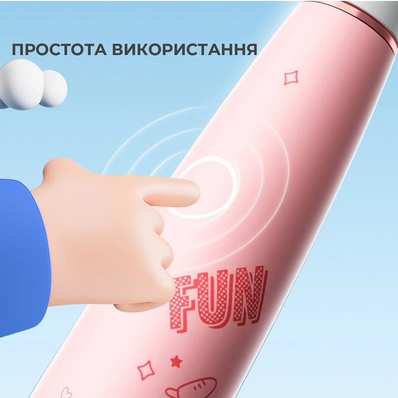 Умная зубная электрощетка Oclean Kids Electric Toothbrush Pink (6970810552409)