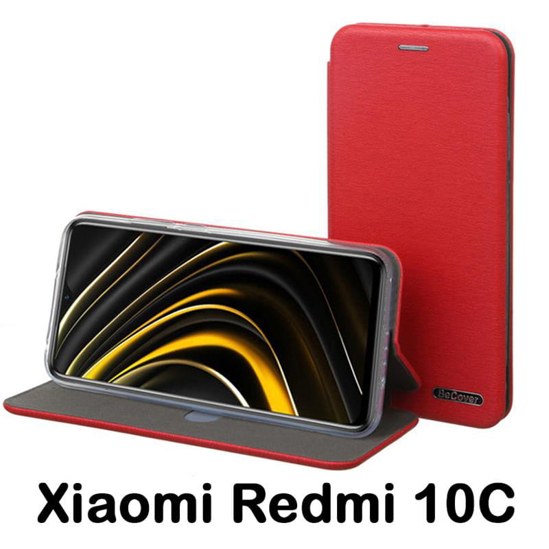 Чeхол-книжка BeCover Exclusive для Xiaomi Redmi 10C Burgundy Red (707948)