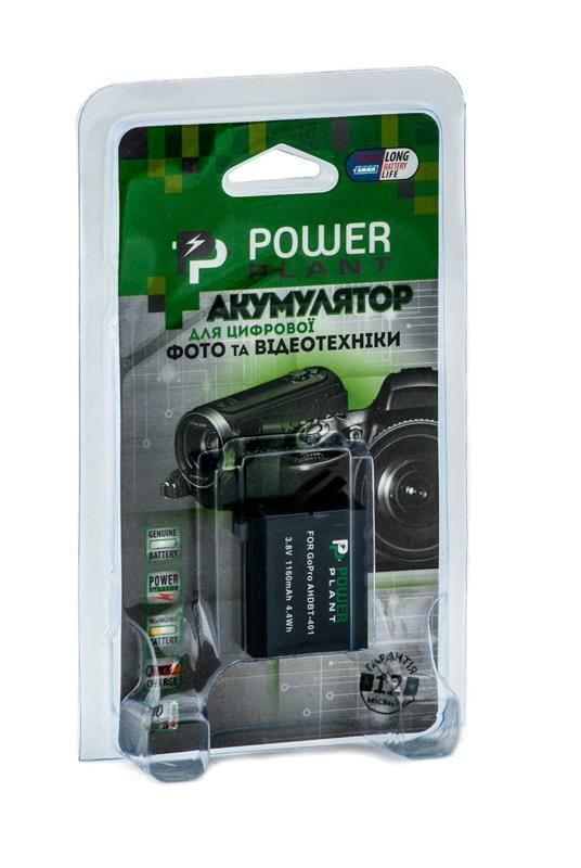 Акумулятор PowerPlant для GoPro AHDBT-401 1160mAh (DV00DV1401)
