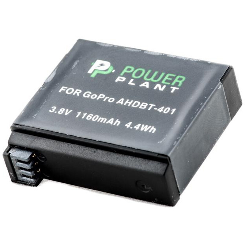 Аккумулятор PowerPlant для GoPro AHDBT-401 1160mAh (DV00DV1401)
