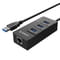 Фото - Концентратор USB3.0 Orico (CA912742) HR01-U3-V1-BK-BP Black 3хUSB3.0 + RJ45 | click.ua