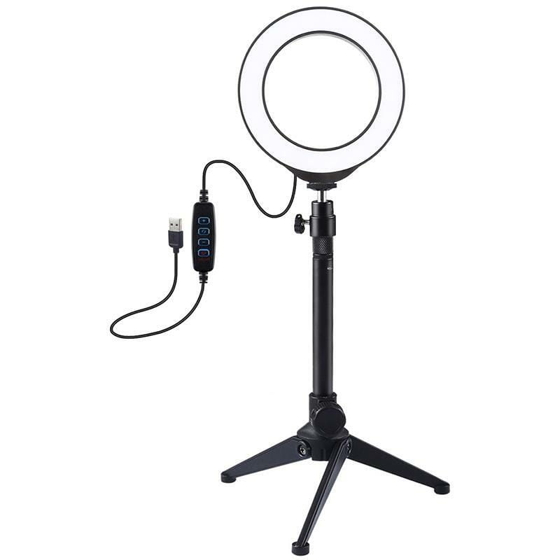 Кольцевая USB LED-лампа Puluz PKT3031 4.7" + настольный штатив (PKT3031)