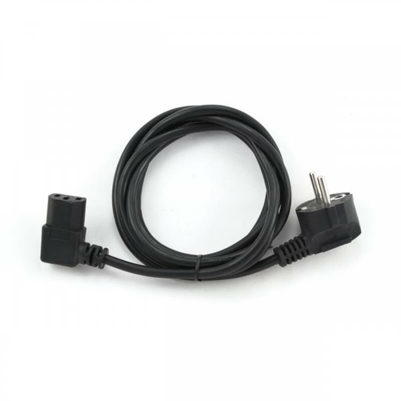 Кабель силовой Cablexpert (PC-186A-VDE1B-1.5M) CEE7/7-C13, 90 градусов, VDE, 3*1 мм кв., 1,5 м