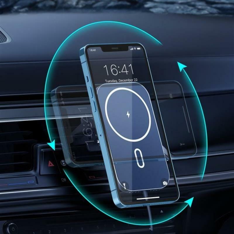 Беспроводное зарядное устройство Choetech Car Magnetic Mount Inductive Qi Charger 15W (T200-F)