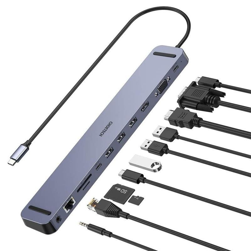 USB-хаб Choetech HUB-M20 USB Type-C 11-в-1