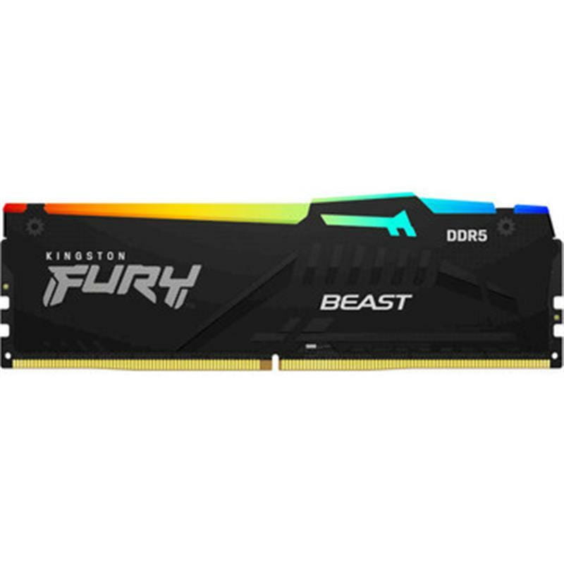 Модуль памяти DDR5 16GB/5200 Kingston Fury Beast RGB Black (KF552C36BBEA-16)