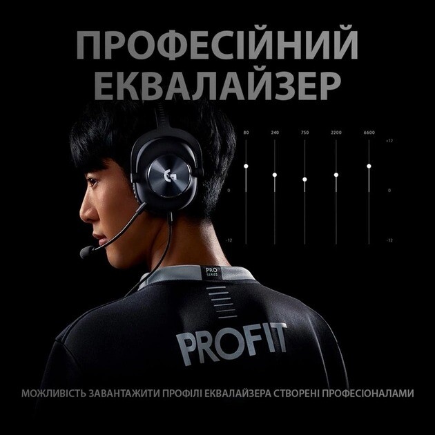 Гарнитура Logitech Pro X Gaming Black (981-000818)