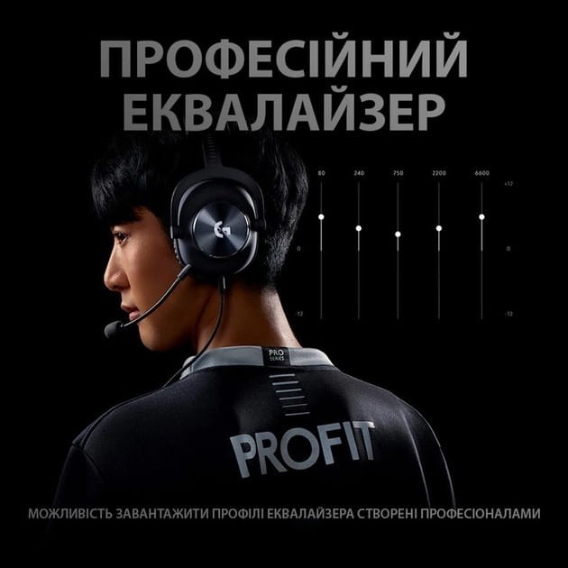 Гарнитура Logitech Pro X Gaming Black (981-000818)