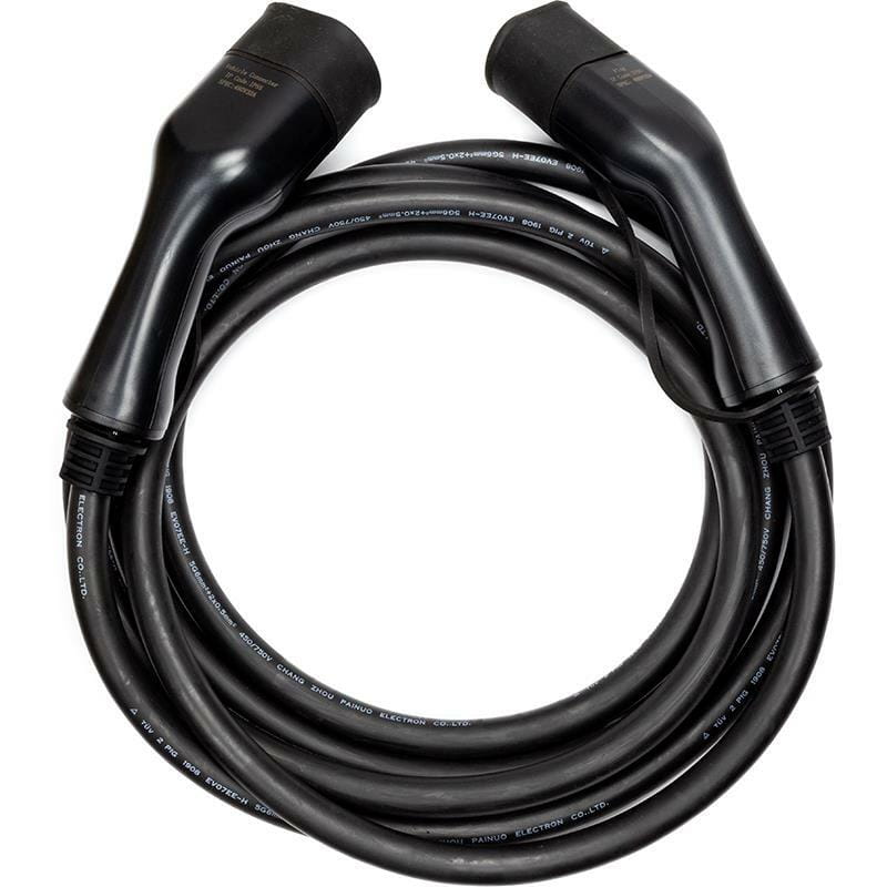 Зарядний кабель HiSmart для електромобілів Type 2 - Type 2, 32A, 22кВт, 3 фазний, 5м (EV200023)