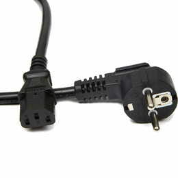 Кабель питания PowerPlant (CC360314) IEC C13, Cu, 3x1.5мм2, 1м