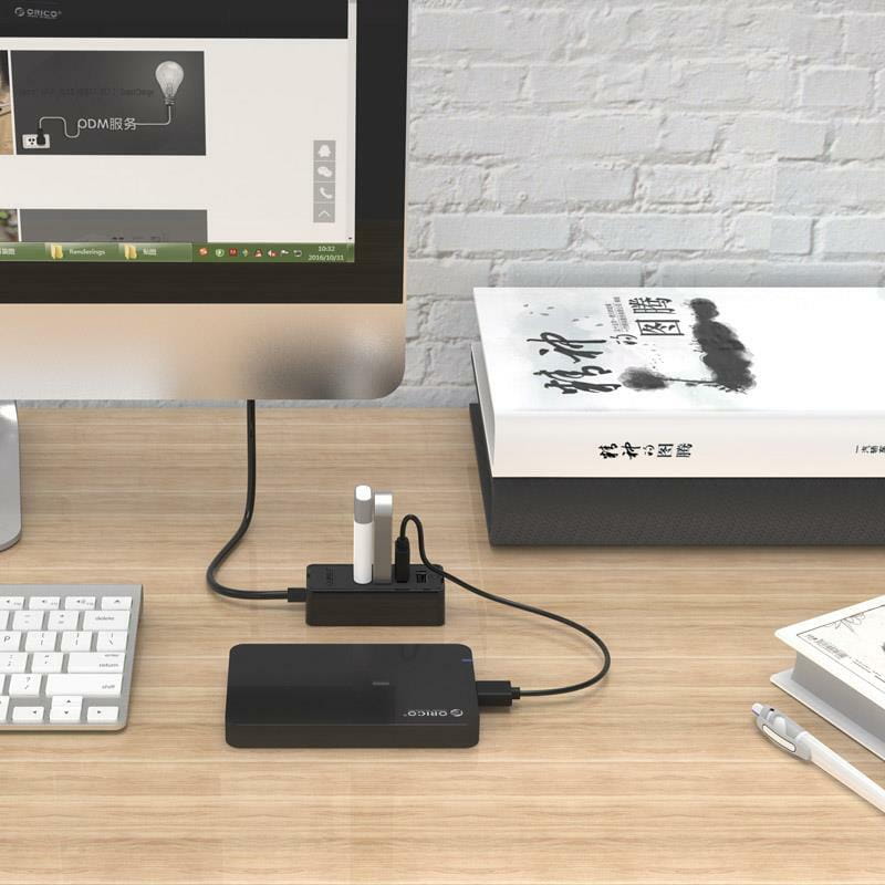 Концентратор USB2.0 Orico W5P-U2-030-BK-PRO Black (CA911424) 4хUSB2.0