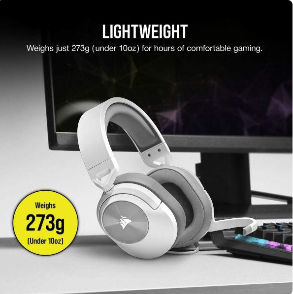 Гарнитура Corsair HS55 Stereo Headset White (CA-9011261-EU)