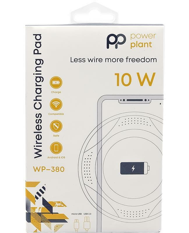 Беспроводное зарядное устройство PowerPlant WP-380 (SC230143)