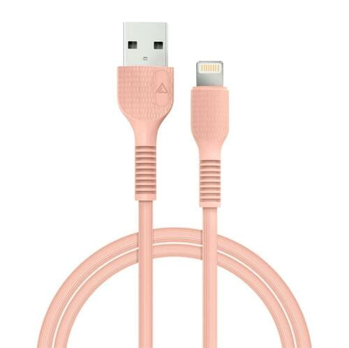 Photos - Cable (video, audio, USB) ACCLAB Кабель  AL-CBCOLOR-L1PH USB - Lightning , 1.2 м, Peach (1283126 (M/M)