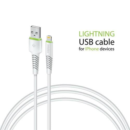 Photos - Cable (video, audio, USB) Intaleo Кабель  CBFLEXL2 USB - Lightning , 2 м, White  (M/M)
