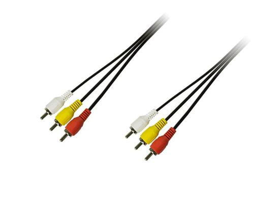 Photos - Cable (video, audio, USB) PIKO Кабель  3xRCA - 3xRCA , 3 м, Black  (M/M)