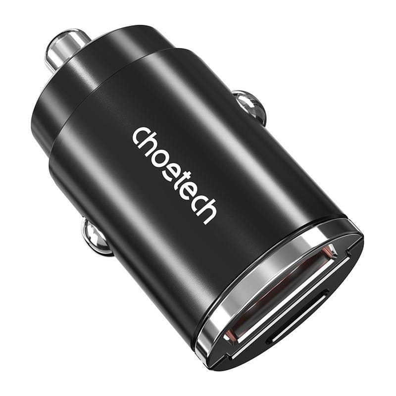 Автомобільний зарядний пристрій Choetech PD3.0 30w Fast Black (TC0006)