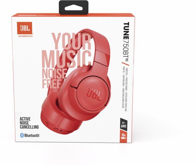 Bluetooth-гарнітура JBL Tune 750BTNC Coral Orange (JBLT750BTNCCOR)