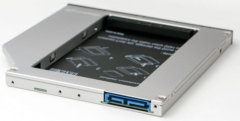 Адаптер Grand-X для підключення HDD 2.5" у відсік приводу ноутбука SATA3 Slim 9.5мм (HDC-26)