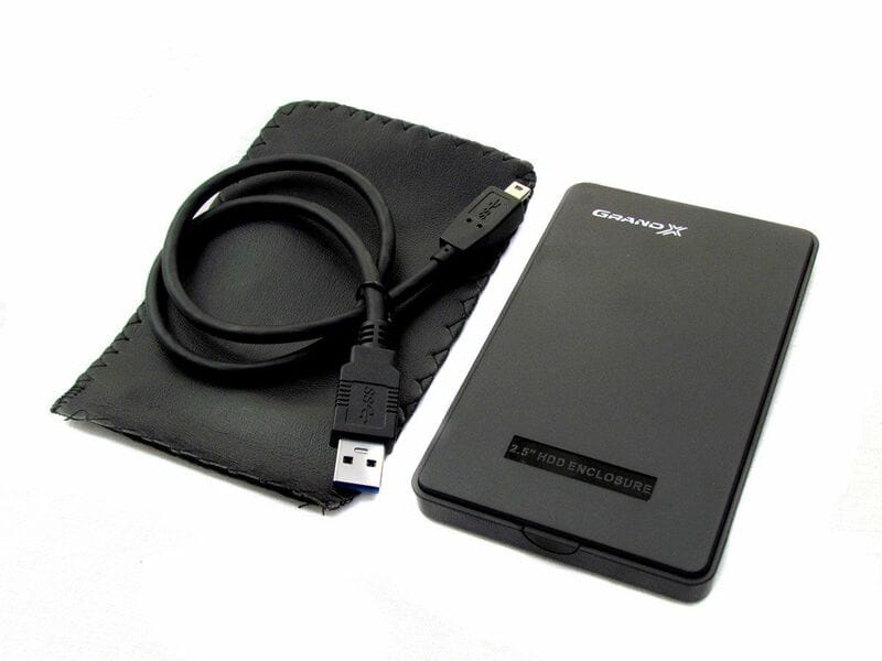 Внешний карман Grand-X SATA HDD 2.5", USB 3.0, пластик (HDE32)