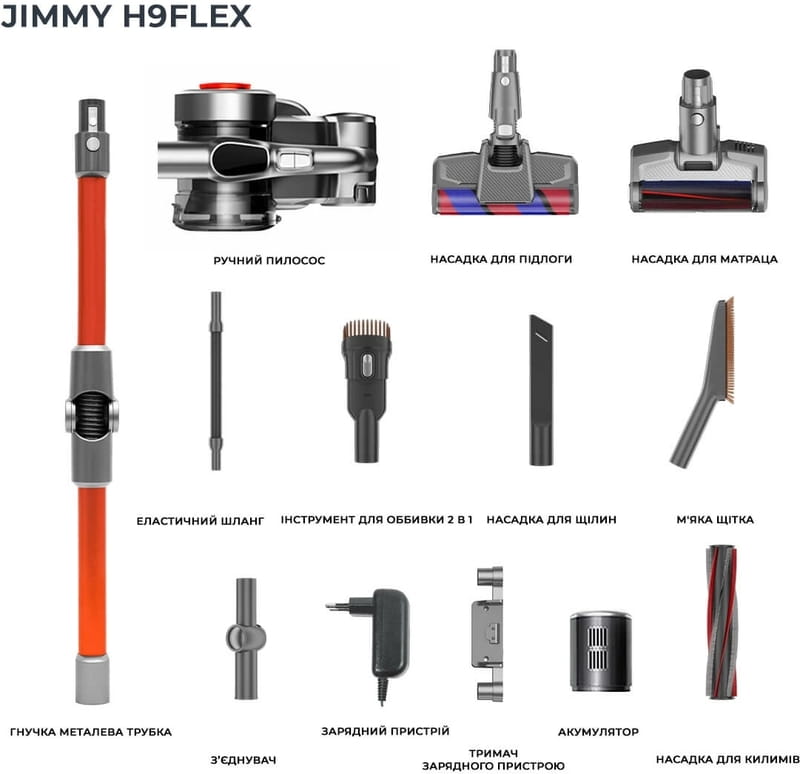 Аккумуляторный пылесос Jimmy H9 Flex