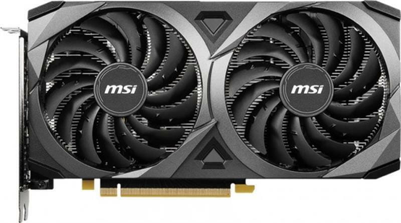Видеокарта GF RTX 3060  8GB GDDR6 Ventus 2X OC MSI (GeForce RTX 3060 VENTUS 2X 8G OC)