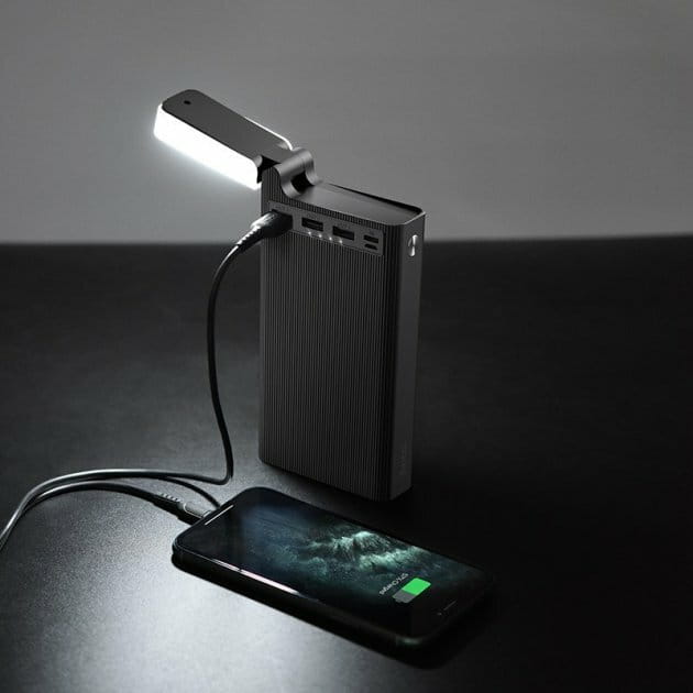 Універсальна мобільна батарея Hoco J62 Table Lamp 30000mAh Black (J62-30)