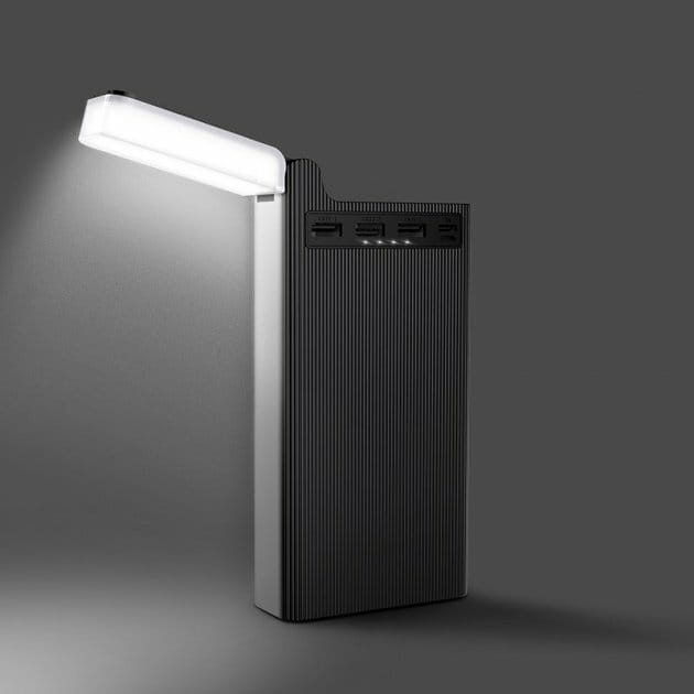 Универсальная мобильная батарея Hoco J62 Table Lamp 30000mAh Black (J62-30)