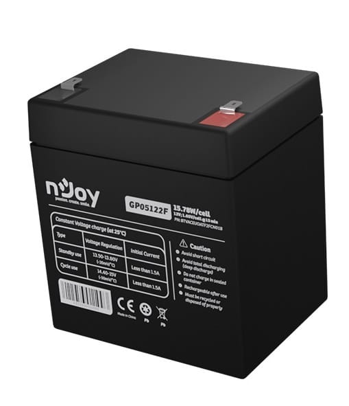 Аккумуляторная батарея Njoy GP05122F 12V 5AH (BTVACEUOATF2FCN01B) AGM