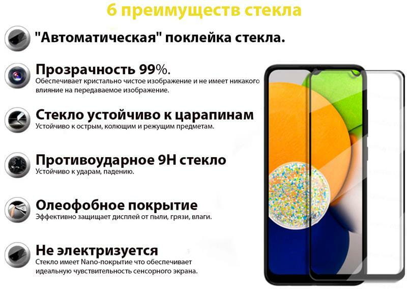 Защитное стекло BeCover для Samsung Galaxy A13 5G SM-A136 Black (707319)