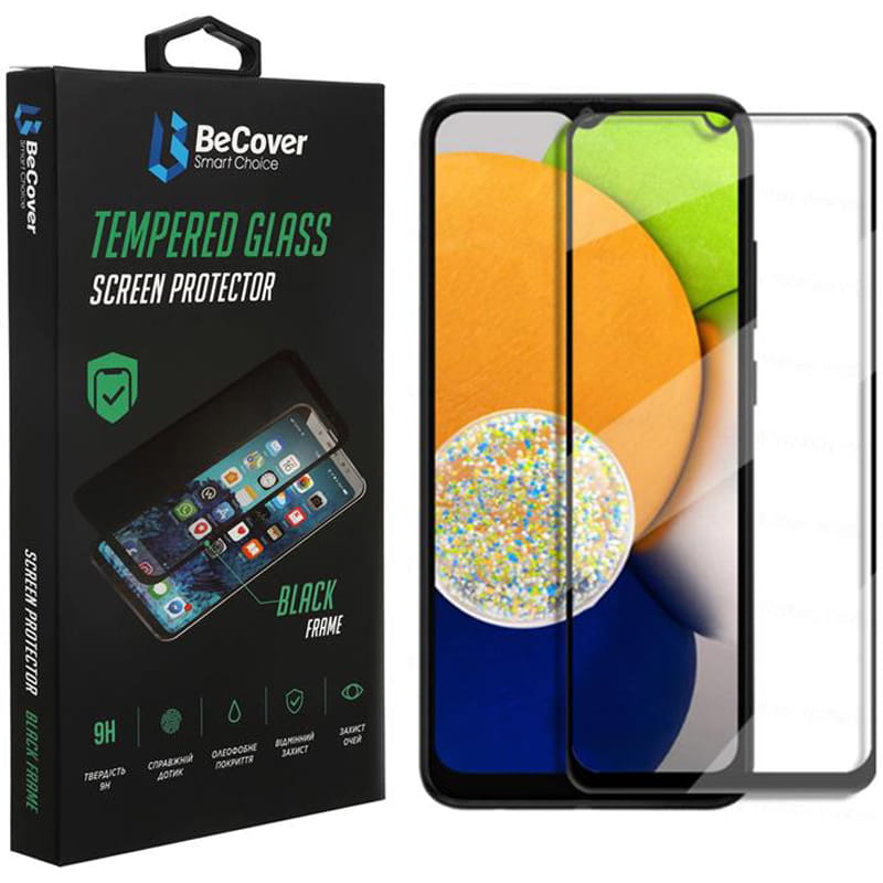 Защитное стекло BeCover для Samsung Galaxy A13 5G SM-A136 Black (707319)