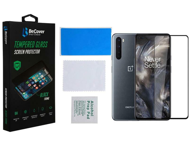 Защитное стекло BeCover для OnePlus Nord 8 Black (707279)