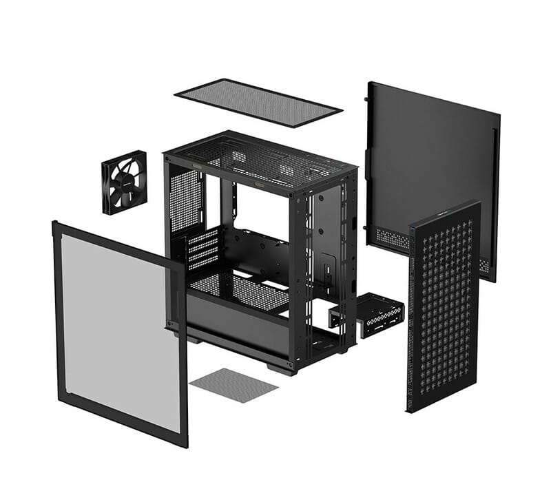 Корпус DeepCool CH370 Black (R-CH370-BKNAM1-G-1) без БП